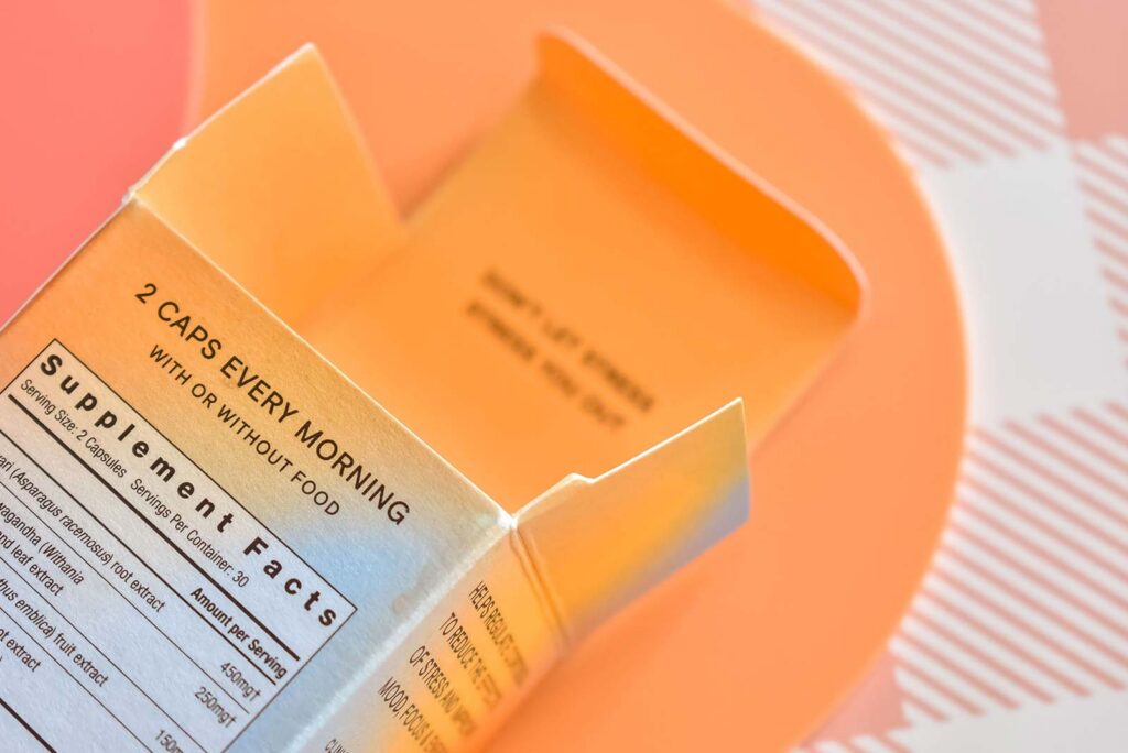 orange box with labeling