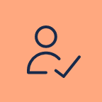 Icon representing Reach Verified Decision Makers