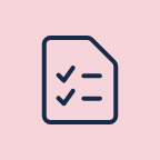 Icon representing Target the Right Brands Faster (checklist icon)